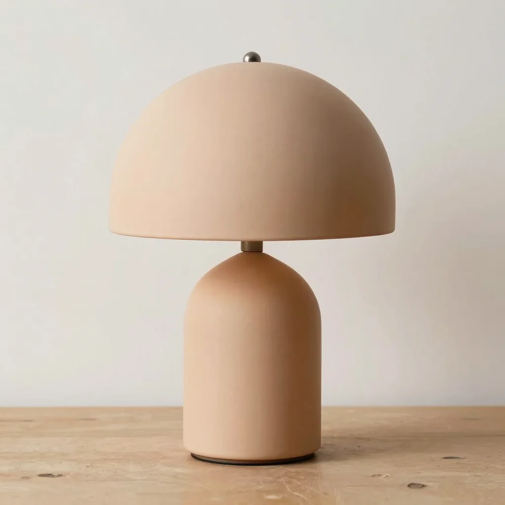 Matte Ceramic Dome Table Lamp