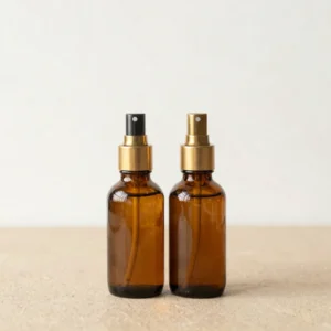 Amber Glass Refillable Spray Bottles